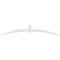 Ekena Millwork Archdale Architectural Grade PVC Gable Bracket, 96"W x 16"H x 4"D x 4"F, 4/12 Pitch GBP096X16X0404ARC00 - alternate 2